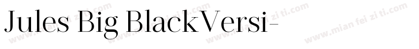 Jules Big BlackVersi字体转换